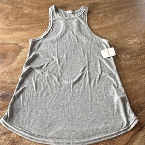 Free people intimately Gray Sleeveless Tank Top with Racerback Design